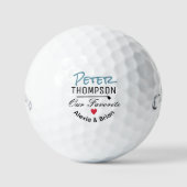 Onze favoriet. We houden van je, pap Golfballen (Voorkant)