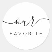 Onze favoriete С, compacte, compacte, compacte voo Ronde Sticker (Voorkant)