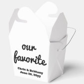 Onze favoriete bruiloft receptie gast dessert trak bedankdoosjes (Open)