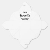 Onze favoriete bruiloft receptie gast dessert trak bedankdoosjes (Ongevouwen)