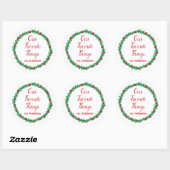 Onze favoriete dingen labels, cadeau Labels, kerst Ronde Sticker (Vel)