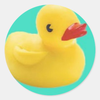 Onze favoriete Ducky! Geweldig plezier voor iedere Ronde Sticker