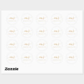 Onze favoriete Faux Gold Сalligrafisch cadeau Ronde Sticker (Vel)