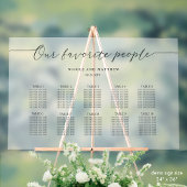 Onze favoriete mensen 10 Tafel Zitplaatsen Plan Fr Acryl Bord