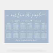 Onze favoriete mensen 12 Tafel Trouwstoelen Acryl Bord (Voorkant)