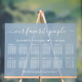 Onze favoriete mensen 12 Tafel Trouwstoelen Acryl Bord (Neutraal)