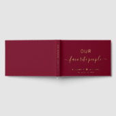 Onze favoriete mensen Bourgogne bruiloft Gastenboek (Volledig)