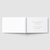 Onze favoriete mensen Elegant Minimal Wedding Gold Gastenboek (Volledig)