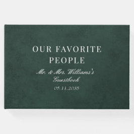 Onze favoriete mensen Forest Green Wedding Gastenboek