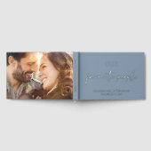 Onze favoriete mensen Foto Dusty Blue Wedding Gastenboek (Volledig)