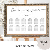 Onze favoriete mensen horizontaal zitplaatsen kaar poster