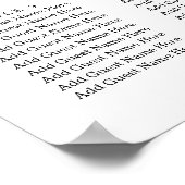 Onze favoriete mensen | Schema voor weddenschappen Poster (Hoek)