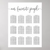 Onze favoriete mensen | Schema voor weddenschappen Poster (Voorkant)