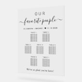 Onze favoriete mensen Trouwen 7 Tafel Zitplaatsen Acryl Bord (Hoek)