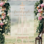 Onze favoriete mensen Trouwen 7 Tafel Zitplaatsen Acryl Bord