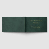 Onze favoriete mensen Trouwen Forest Green & Gold Gastenboek (Volledig)