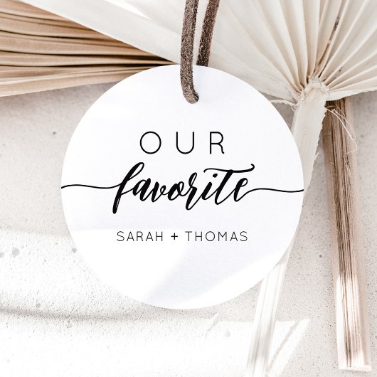 Onze favoriete moderne С alliantieprofijt Ronde Sticker