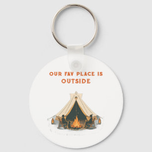 Onze Favoriete Plek Is Buiten Everyday Carry Fam Sleutelhanger