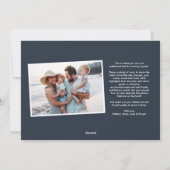 Onze favoriete scènes Kerst foto collage marinebla Feestdagenkaart (Achterkant)