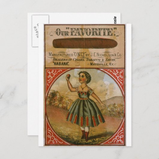 Onze favoriete tabak briefkaart (Voorkant / Achterkant)