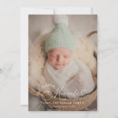 Onze feestelijke wonder kerstgeboorte aankondiging (Voorkant)