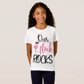 Onze Flock Rocks Flamingo Moederdag Gift T-shirt (Voorkant volledig)