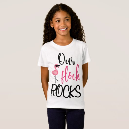 Onze Flock Rocks Flamingo Moederdag Gift T-shirt (Voorkant volledig)