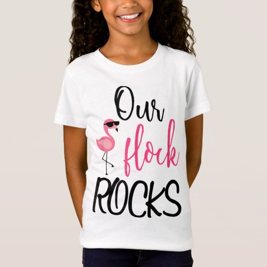 Onze Flock Rocks Flamingo Moederdag Gift T-shirt (Voorkant)