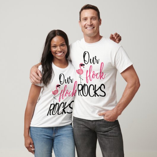 Onze Flock Rocks Flamingo Moederdag Gift T-shirt (Unisex)
