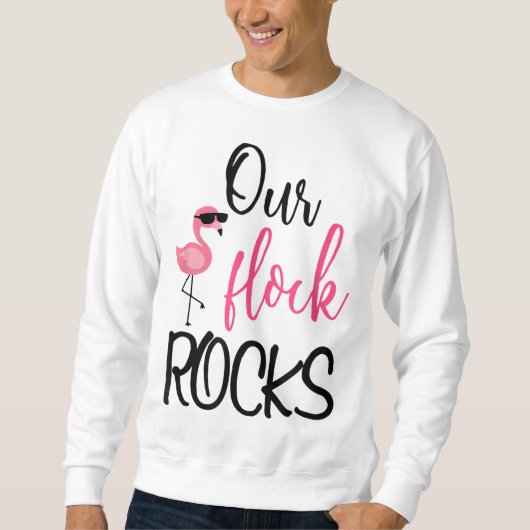 Onze Flock Rocks Flamingo Moederdag Gift Trui (Voorkant)