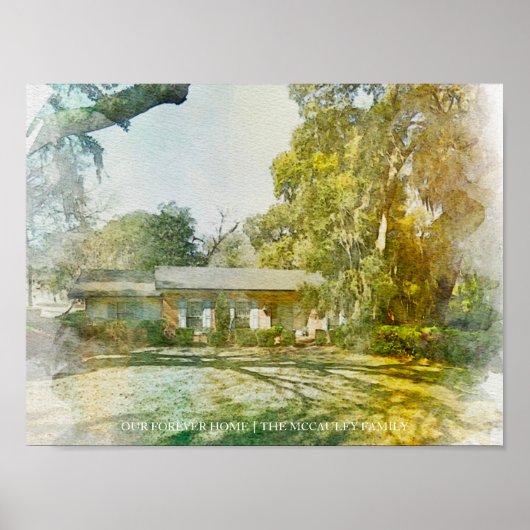 Onze Forever Home Custom House Portret TEST Poster (Voorkant)