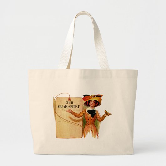 Onze garantie grote tote bag (Voorkant)