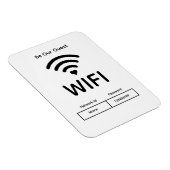 Onze Gast WiFi Wachtwoord Flexibele Fotomagneet Magneet (Rechterzijde)