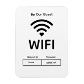 Onze Gast WiFi Wachtwoord Flexibele Fotomagneet Magneet (Verticaal)