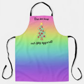 Onze Gay Apparel Holiday Rainbow Apron Schort (Voorkant)