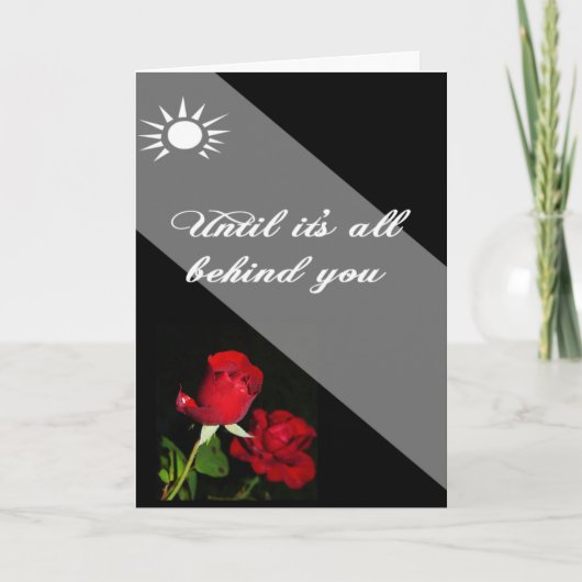 Onze gebeden, geloof en God staan achter je Kaart (Voorkant)