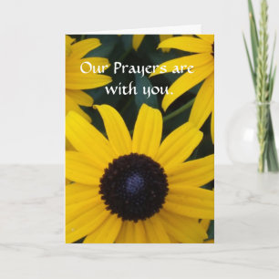Onze gebeden zijn bij u kaart