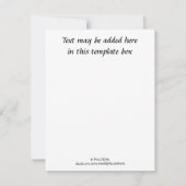 Onze gedachten en gebeden gezegde rozen notitiekaartje (Achterkant)