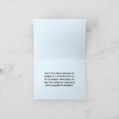 "Onze gedachten zijn bij u en uw familie..." Kaart (Binnen)