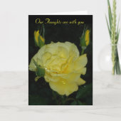 Onze gedachten zijn bij u - Sympathie Card Kaart (Voorkant)