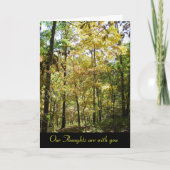 Onze gedachten zijn bij u - Sympathie Card Kaart (Voorkant)