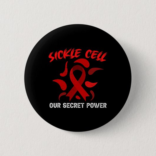 Onze geheime macht Sikkelcelziekte Anemie SCD AW Ronde Button 5,7 Cm (Voorkant)