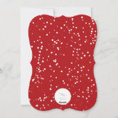 Onze gehuwde eerste kerstfoto bruiloft feestdagenkaart (Achterkant)