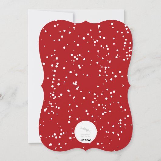 Onze gehuwde eerste kerstfoto bruiloft feestdagenkaart (Achterkant)