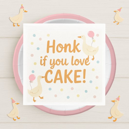 Onze Gekke gans draait er één om | Kleurrijk Servet