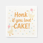 Onze Gekke gans draait er één om | Kleurrijk Servet (Voorkant)