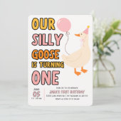 Onze Gekke gans draait er één om | Schattige en kl Kaart (Staand voorkant)
