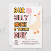 Onze Gekke gans draait er één om | Schattige en kl Kaart (Voorkant)