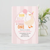 Onze Gekke gans draait er één om | Schattige en kl Kaart (Staand voorkant)