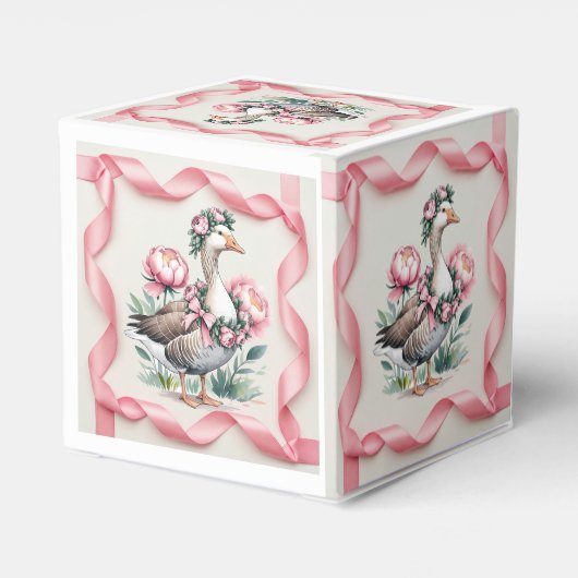 Onze Gekke Gans is Turn One Birthday Bedankdoosjes (Achterkant)